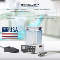 COXO C PUMA Master Dental Electric Endo Motor 6:1 1:5 LED Contra Angle Handpiece