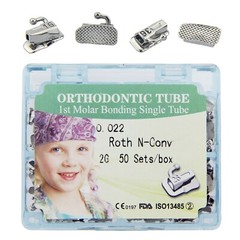 tubos de ortodoncia Dental Orthodontic Molar Tubes Buccal Tube Roth MBT 022 1st