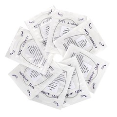 Dental Orthodontic TMA Beta Arch Wire Ti-Mo Alloy Round Ovoid/Natural 012-020