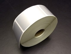 Silver Polyester/Mylar Thermal Printer Label Roll,1.5″ x 2.5″, 500/roll,1″ core