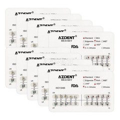 AZDENT Dental Orthodontic Brackets Braces Standard Roth .022 Hooks 3-4-5 FDA