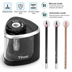 Automatic Electric Pencil Sharpener Helical Blade Fast Sharpen Home Office New