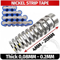 99.96% Pure Nickel strip Tape Li 18650 Battery Spot Welding 0.08-0.2mm Thickness