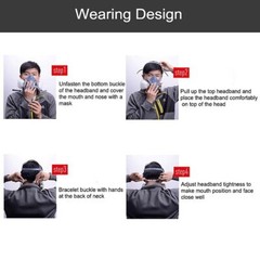 7 IN 1 Reusable Half Face Respirator Facepiece GAS MASK Spraying Painting Safe