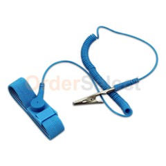 Anti-Static Wrist Band ESD Grounding Strap Prevents Static Build Up, Blue