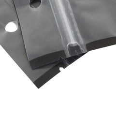 QQ Studio 10x18cm Black Food Safe QuickQlick™ Flat Candy Bag with Hang Hole