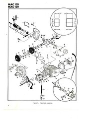 1983 Mac Chainsaw Illustrated Parts List Manual Fits McCulloch 110 120 MC#67