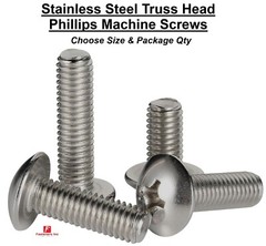 1/4″-20 Stainless Steel Phillips Truss Head Machine Screws (Pick Length & Qty)