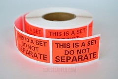 1 Roll ; 500 Labels 1″ x 2″ Pre-Printed This Is A Set Do Not Separate Labels