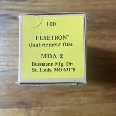 Buss Fuse Box Of 100 MDA-2 MDA2 dual-element Fuse Bussmann Ceramic