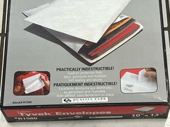 Quality Park Tyvek Envelopes 10″ x 13″ White, Box Of 100 #R1580 Brand New