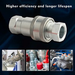 1/2″ Ag Hydraulic Quick Connect Couplers Couplings, Ball Pioneer Style 2 Sets