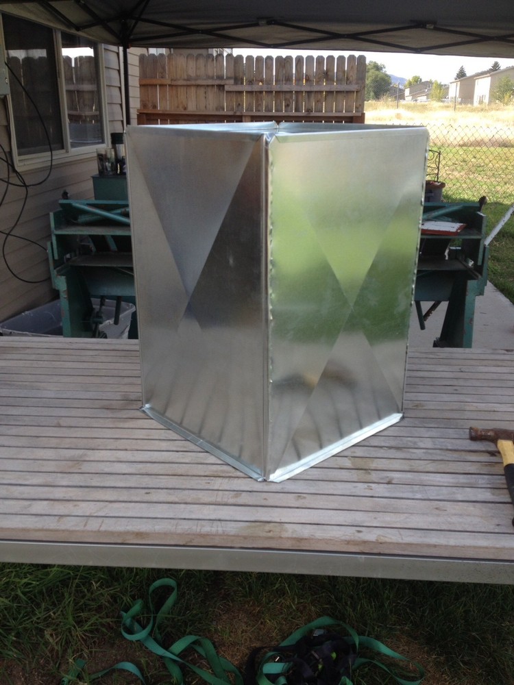 12 X 16 X 35 1/2 HVAC SUPPLY/RETURN AIR DUCTWORK PLENUM GALVANIZED 26 GAUGE