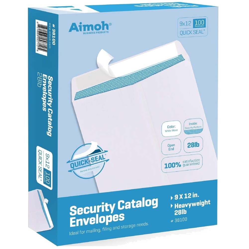 Ultra Strong 9×12 Catalog Envelopes – Security Tint, 100ct