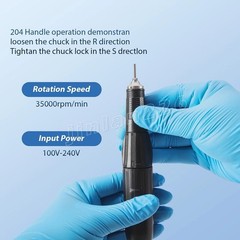 Dental Lab Marathon Electric Micromotor Polishing Unit + 35K rpm Motor Handpiece