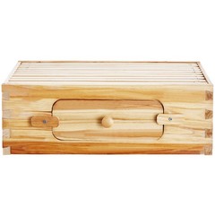 VEVOR Bee Hive Langstroth Medium Beehive Kit 10 Frames Acrylic Bee Windows