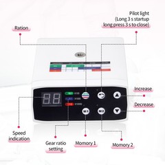 US NSK Style Dental Brushless LED Electric Micro Motor 1:5 Increasing Handpiece