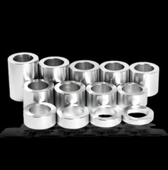 Precision USA Aluminum Spacer Bushing 1/2″ OD x 1/4″ ID Fits M6 & 1/4″ bolts