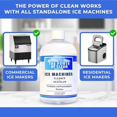 Universal Ice Maker Cleaner & Descaler 16 fl Oz – Ensure Refreshingly Clear Ice