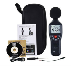 Portable Digital Decibel Meter 30–130dB with Data Logging for Home & Office