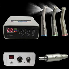 CICADA Dental LED Brushless Motor + 1:1/1:5/16:1 Contra Angle Handpiece 4 Hole