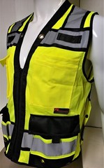 Surveyor Two Tone Safety Vest ANSI/ ISEA 107-2015 Approved (XSmall to 5XL)