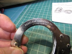 1 set – Peerless Model 700C Standard Nickel Handcuff (PEE4710) Cuffs NEW in Box