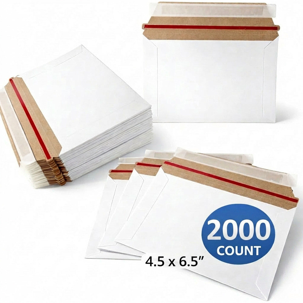 2000 – 6.5 x 4.5 PROLINE RIGID PHOTO SHIPPING FLATS CARDBOARD ENVELOPE MAILERS