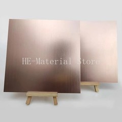 Rose Gold Brushed Anodized Aluminum Alloy Board Flat Plate CNC Metal Oxide Sheet