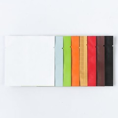 QQ Studio 100 Pack Multi Color Smell Proof Open Top Flat Bag with Tear Notch