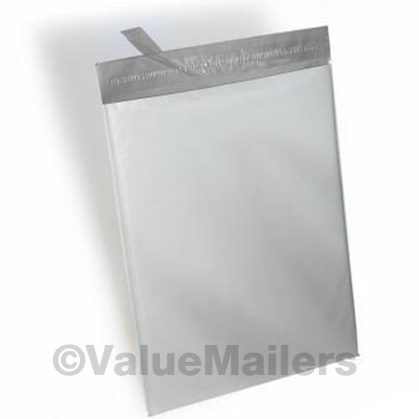 150 -19×24 White Poly Mailers Shipping Envelopes Bags 2.5 Mil 100 % Recyclable