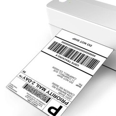 100 4″x6″ Fanfold Direct Thermal Shipping Barcode Labels for Zebra&Rollo Printer