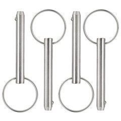 4 Pcs Quick Release Pin, Diameter 1/4″, Usable Length 1-1/2″, Overall Length …