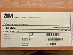 3M Red/White Reflective OSHA Conspicuity Tape 1-1/2″ Wide 7100175825