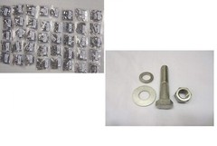 358 Pieces Grade 5 Fine Thread Hex Head Bolt, Nut & Washer Assortment Kit