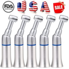 5Pcs NSK Style Dental Slow Low Speed Contra Angle Handpiece Push Button E-type