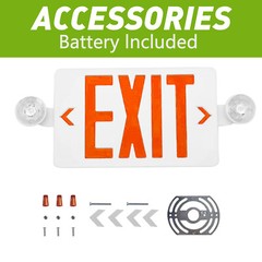 LED Exit Sign lamp & Emergency Light – Dual LED Lamp UL-94 Fire Resistance light