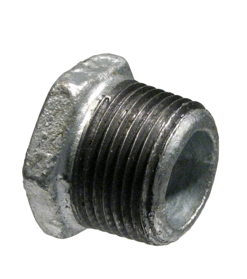Mueller Proline Galvanized 1 1/2″ x 1″ Bushing Pipe Fitting steel npt reducer