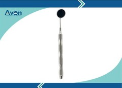 Dental Mouth Mirror with Hollow Handle Silver, Size #5 Lightweight, German Steel