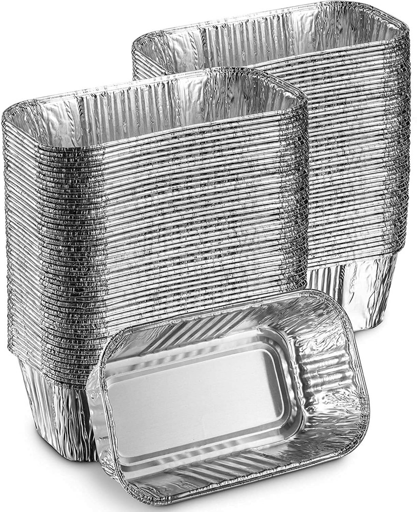 Disposable Aluminum Foil 1 Lb Loaf Pan 6 x 3.5 x 2″ 100% Recyclable
