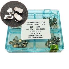 1box Dental Orthodontic Single Buccal Tubes Molar 1st Roth 0.022 Bondable Mesh