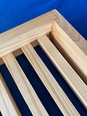 Pine 10 frame slatted rack for Langstroth bee hive