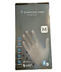 Diamond Grip 8MIL Nitrile Gloves – Black, SIZE: SMALL (Pack of 100)