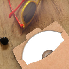 150 Pack CD Sleeves Kraft Paper DVD Envelopes, 5″ x 5″ Blank CD Paper Cardboard,