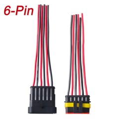 2/3/4/6-Pin Way Car Waterproof Male Female Electrical 18AWG Wire Connector Plug