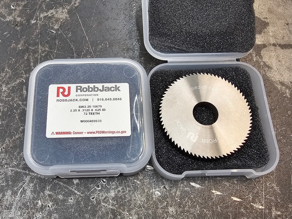 Qty 1 Robb Jack 2.25″ x .312″ x 5/8″ 72 Tooth Solid Carbide Saw SW2-25-10679