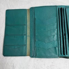 Apple Pig Teal Handcrafted Leather Travelers Notebook Teal Green A5 Journal