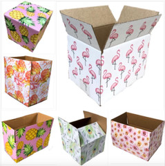 25 Designer Boxes corrugated custom printed Cardboard Box Shipping Cartons Gift