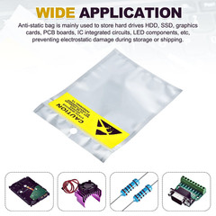 100pcs Anti Static Shielding ESD Translucent Bags 4″ x 6″ Zip Reclosable 10x15CM