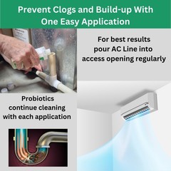 AC Drain Line Cleaner – 2 Pack / 6 Month Supply – Cleans HVAC drain lines, AC…